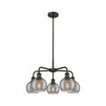 thumbnail image 1 of 516-5CR-OB-G1213-6SM Innovations Lighting Athens Deco Swirl - 5 Light Stem Hung Chandelier In Industrial Style-13.63 Inches Tall and 23.88 Inches, 1 of 2