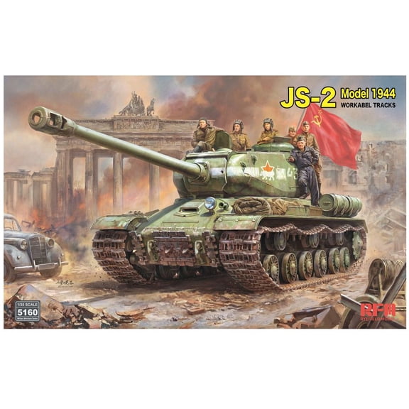5160 1/35 Soviet JS-2 Model 1944 Heavy Tank [Workable Tracks] Military Model Kit