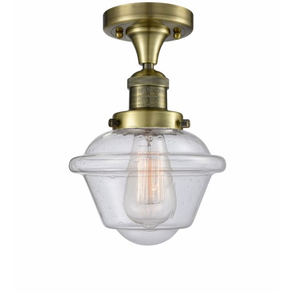 Innovations Lighting - Oxford - 1 Light Semi-Flush Mount In Traditional Style-11