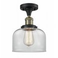 thumbnail image 1 of Innovations Lighting - Bell Cage - 1 Light Semi-Flush Mount In Industrial, 1 of 2