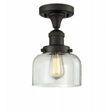 Innovations Lighting - Bell Cage - 1 Light Semi-Flush Mount In Industrial