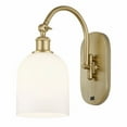 thumbnail image 1 of 518-1W-SG-G558-6GWH Innovations Lighting Bella - 1 Light Arm Swivels Side to Side Wall Sconce In Industrial Style-13 Inches Tall and 5.5 Inches, 1 of 1