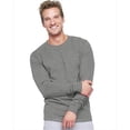 thumbnail image 1 of 5186 Adult Beefy T Long Sleeve T-Shirt Size Medium, Charcoal Heather, 1 of 1