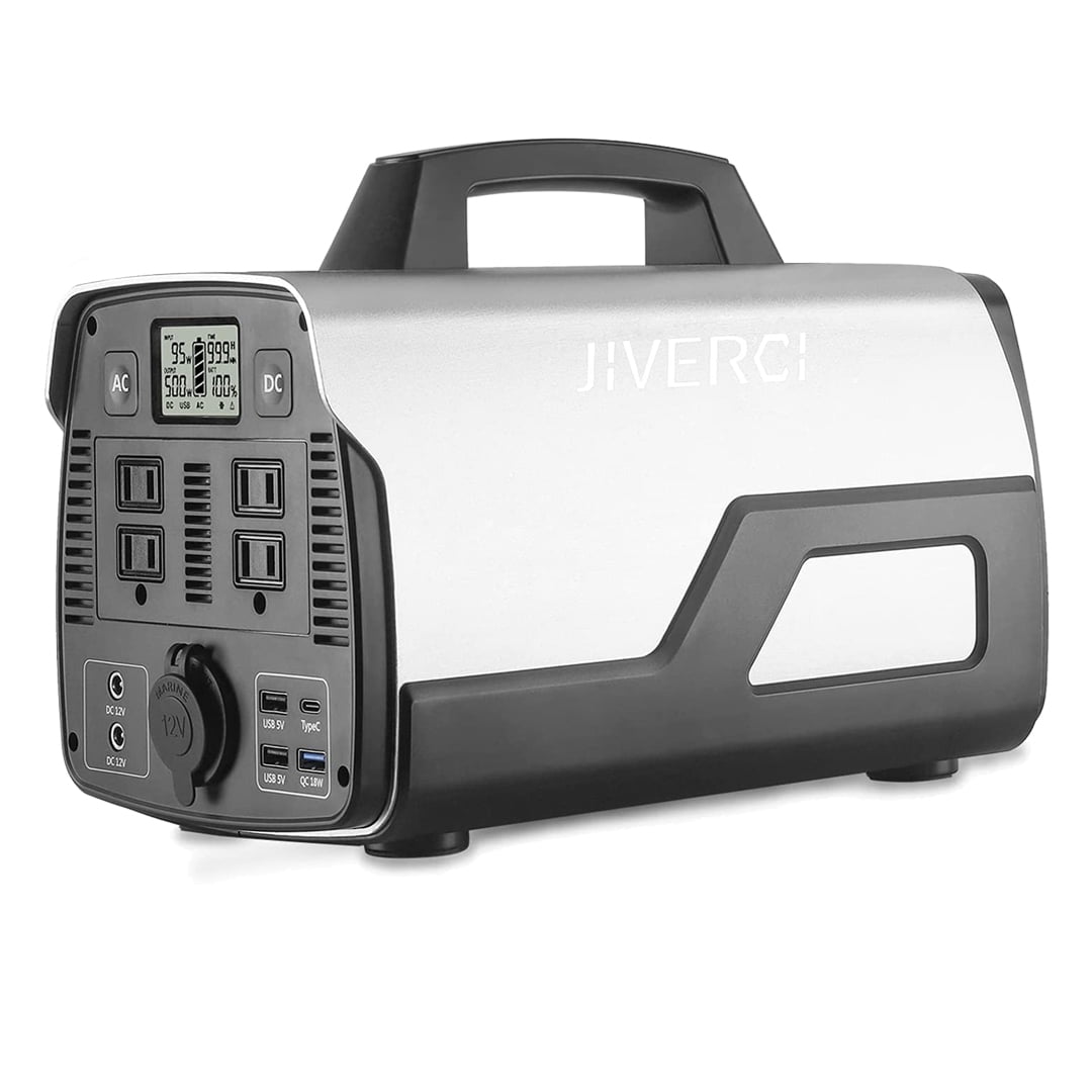 ポータブル電源 JIVERCI 大容量 140000mAh/518Wh 518WH Portable Power Station Outdoor Solar Generator Emergency