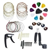 51Pcs Guitar Accessories, Restring Pins Maintenance