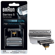 51S Foil and Cutter Replacement Pack Head for Braun WaterFlex 360° Complete,8000 Series,Activator,Series 5 Shavers (Formerly 8000 360 Complete or Activator)