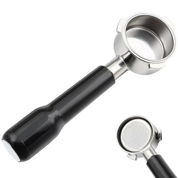 51mm Bottomless Portafilter 3 ears for Delonghi Dedica EC680/EC685, with Double Shot Capacity Cup Sieve Filter Basket