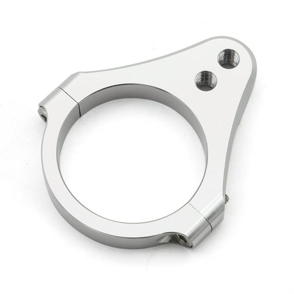 51mm Diameter Aluminum Universal Steering Damper Fork Frame Mounting Clamp Bracket Foot Fixer for Motorcycle Bike Modification