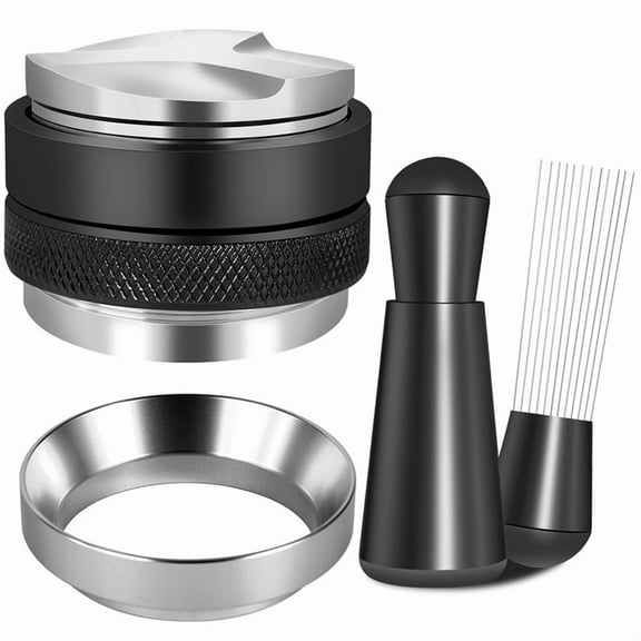 51mm Espresso Accessories Kit, Coffee Distributor and Tamper Leveler, WDT Tool Dosing pwm25