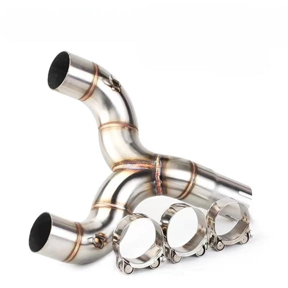 51mm Exhaust Motorcycle Muffler Mid-Pipe Slide Sleeve Double Pipe Adapter Motorcycle For 600 BN600 BJ600 TNT600