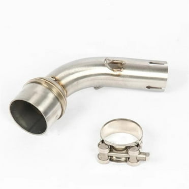 51mm Motorcycle Exhaust Pipe Connection Muffler Modified Slip On Middle Link Pipe For Yamaha YZF R25 R3 MT-03 MT03