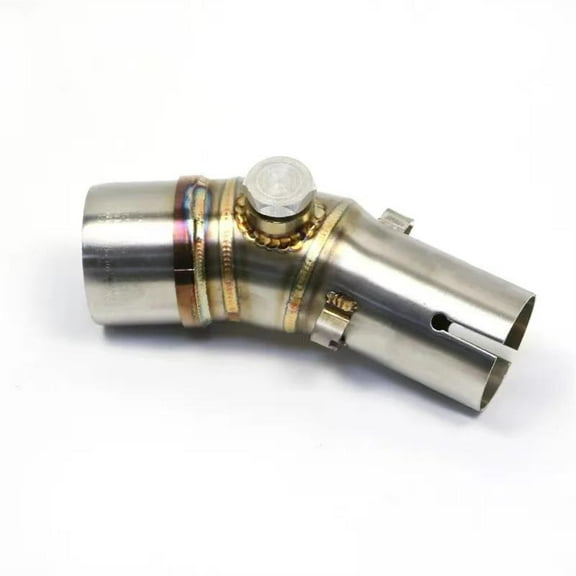 51mm Motorcycle Exhaust Pipe Muffler Connecting Stainless Steel Middle Link Pipe For Kawasaki ER6N 2012-2016