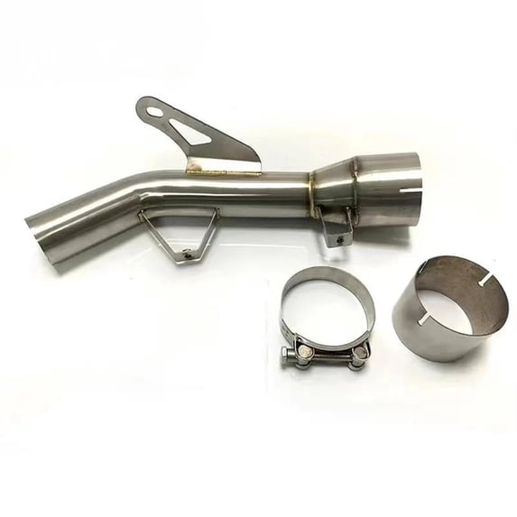 51mm Motorcycle Exhaust Pipe Slip On Middle Link Pipe Stainless Steel Parts For Kawasaki Z900 2017 2018-2021