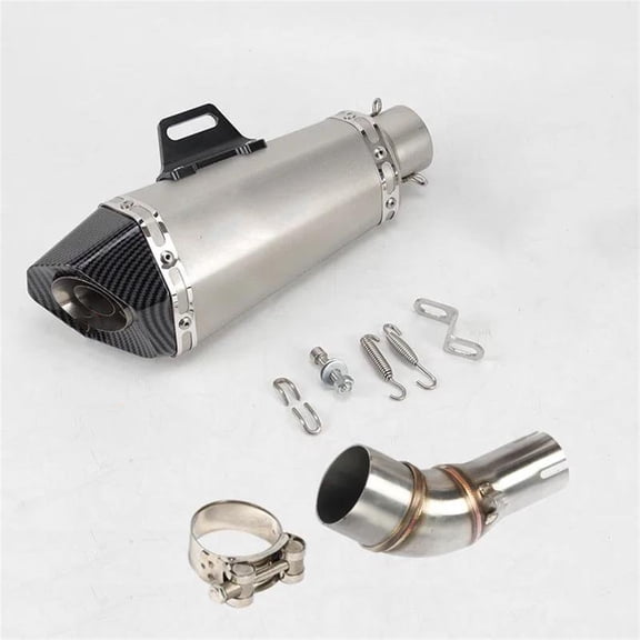 51mm Motorcycle Exhaust Slip On Middle Link Pipe Tube Stainless Steel Parts For R3 R 3 R25 R 25 2013-2016