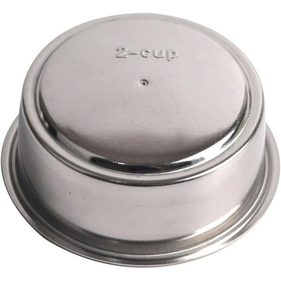 51mm Pressurized Filter Basket Compatible with Gevi/CASABREWS/CAPRESSO - Dual Wall Filter Basket - 2 Cups Capacity