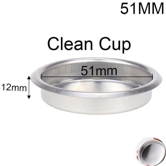 51mm Stainless Steel Coffee Filter Basket 1/2/4 Cup Espresso Dripper Portafilter Coffee Maker Strainer Coffee Puck Screen