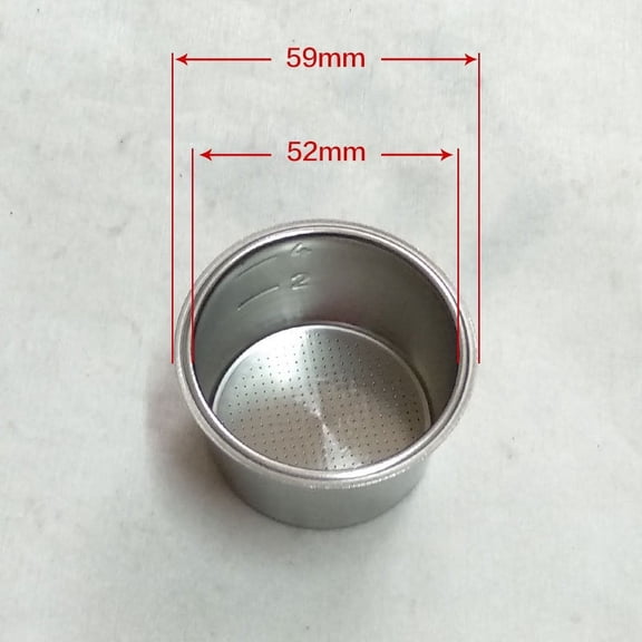 51mm Stainless Steel Coffee Filter Basket 1/2/4 Cup Espresso Dripper Portafilter Coffee Maker Strainer Coffee Puck Screen