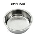 thumbnail image 1 of 51mm Stainless Steel Coffee Filter Basket 1/2 Cup Espresso Machine Dripper Portafilter Coffee Maker Strainer Coffee Puck Screen, 1 of 8