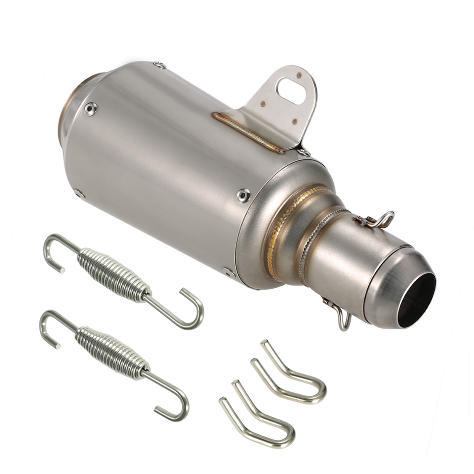 51mm Universal Motorcycle ATV Frosting Stainless Steel Exhaust Pipe Muffler