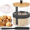 thumbnail image 1 of 51oz Sourdough Starter Jar Glass Food Storage Jar Kit for Sourdough Bread Baking Supplies, 1 of 11