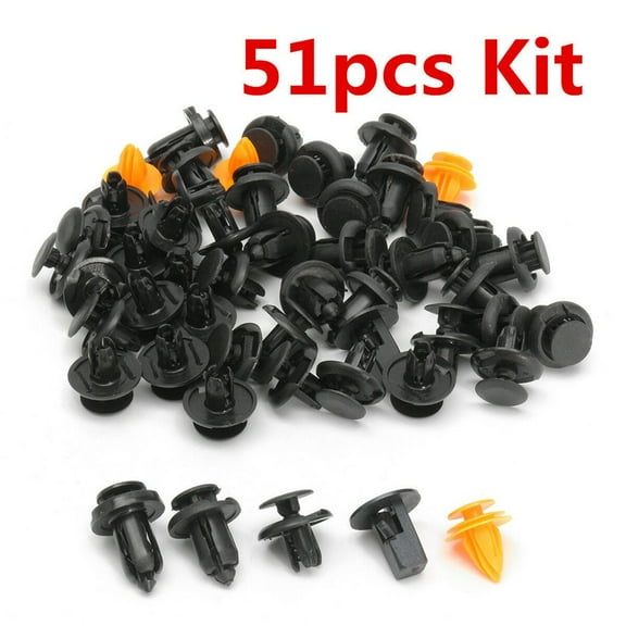 51x Plastic Trim Clip Front End Plastic Fastener Assortment For Honda Civic Mk8