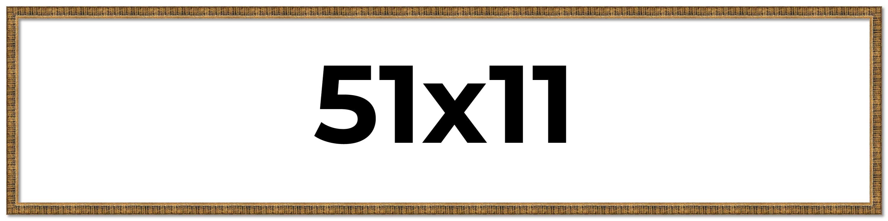 51x11 Frame Gold Solid Wood Picture Frame - Complete Modern Photo Frame ...