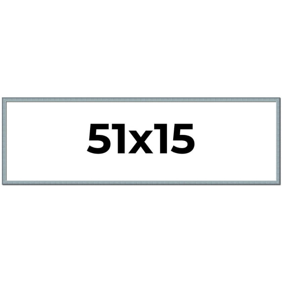 51x15 Frame Rustic Sky Blue Solid Wood Picture Frame | 0.75 Inch Moulding Width |Includes UV