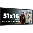 thumbnail image 1 of 51x16 Frame Black Real Wood Picture Frame Width 0.75 inches | Interior Frame Depth 0.5 inches |, 1 of 8