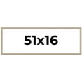 thumbnail image 1 of 51x16 Frame Grey Solid Wood Picture Frame Width 1 Inches | Interior Frame Depth 0.5 Inches |, 1 of 8
