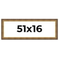 thumbnail image 1 of 51x16 Frame Vintage Gold Solid Wood Picture Frame | 2.5 Inch Moulding Width | Ornate Bronze Museo, 1 of 8