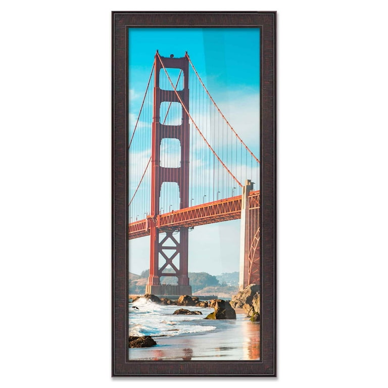 16x24 Frame Brown Picture Frame - Complete Modern Photo Frame Includes UV  Acrylic Shatter Guard