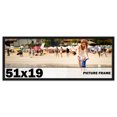 thumbnail image 1 of 51x19 Frame Black Solid Wood Picture Frame | 0.75 Inch Moulding Width | Includes UV Acrylic, 1 of 6