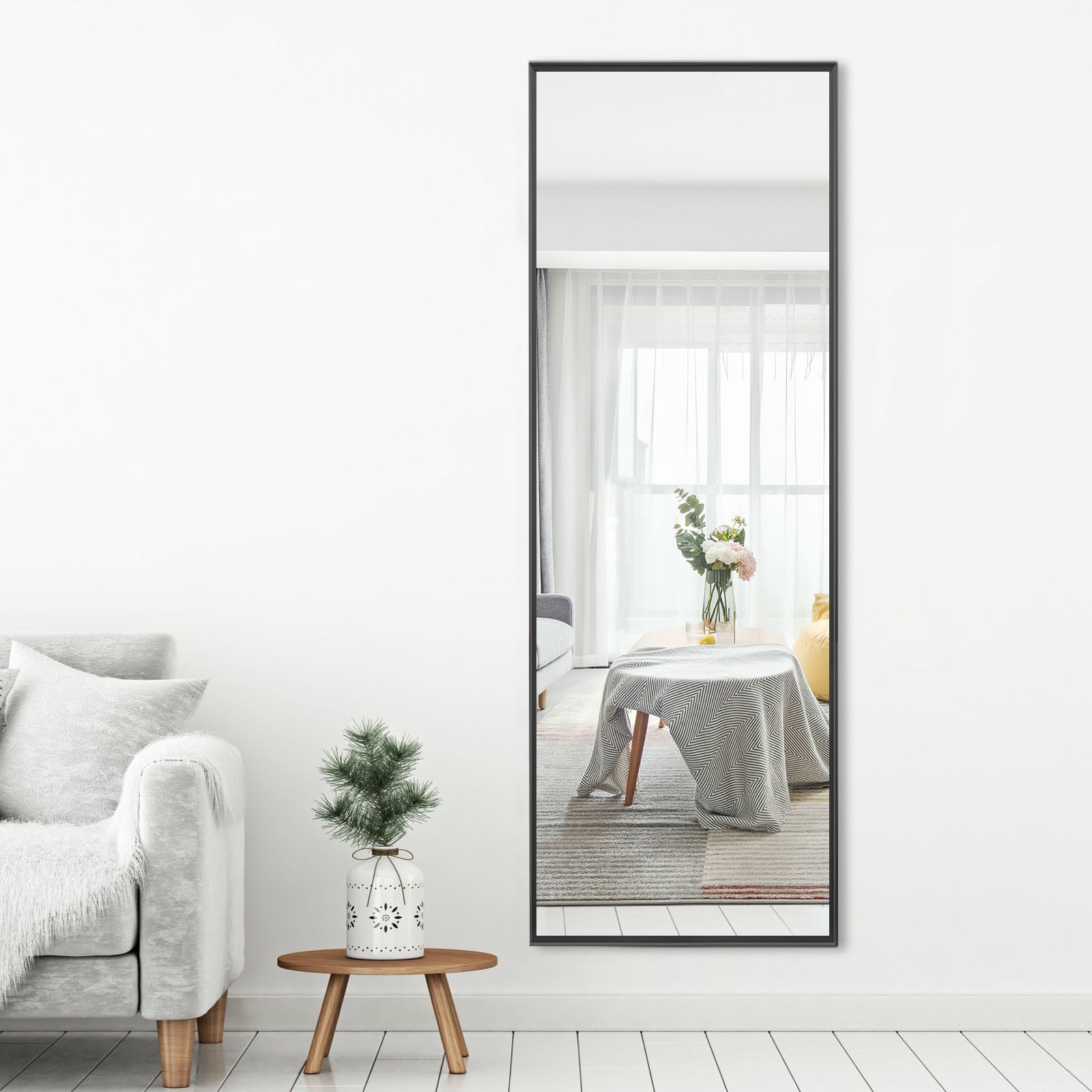 MAYEERTY 51x31 Wall Mounted Vanity Mirror Modern Bathroom Vanity Mirror for Bedroom