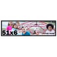 thumbnail image 1 of 51x6 Frame Black Solid Wood Picture Frame | 0.75 Inch Moulding Width | Includes UV Acrylic, 1 of 6