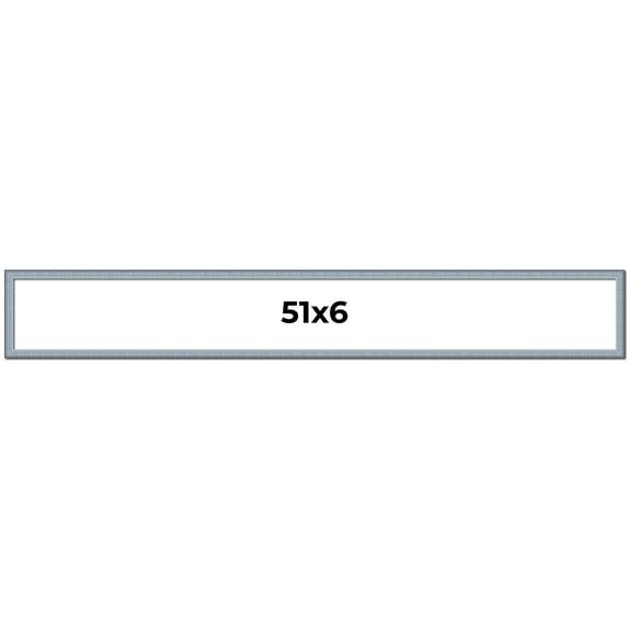 51x6 Frame Rustic Sky Blue Solid Wood Picture Frame | 0.75 Inch Moulding Width |Includes UV Acrylic