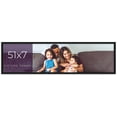thumbnail image 1 of 51x7 Frame Black Real Wood Picture Frame Width 0.75 inches | Interior Frame Depth 0.5 inches | Noir, 1 of 8