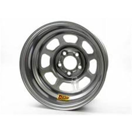 52-085030T3 52 Series 3 in. Backspace Roll Formed IMCA Wheel, Silver - 15 x 8 in.