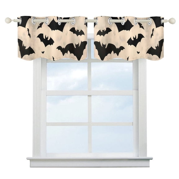 5218.1in Curtain Hanging Two Symmetrical Durable Good Shade Heat Insulation Sun Protection And Water Resistance Flying Bats in The Air