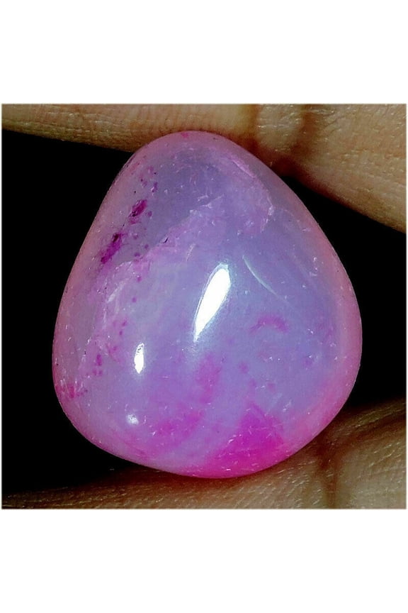 52.40Cts Natural Pink Onyx Agate Gemstone Good Luck Pubbles Gift For Frinds