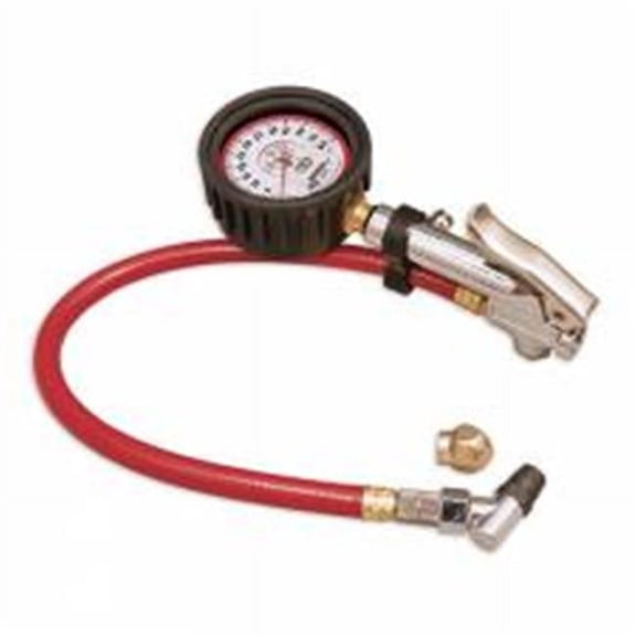 52-52009 2.5 in. Deluxe Glow-In-The-Dark Quick Fill Tire Pressure Gauge