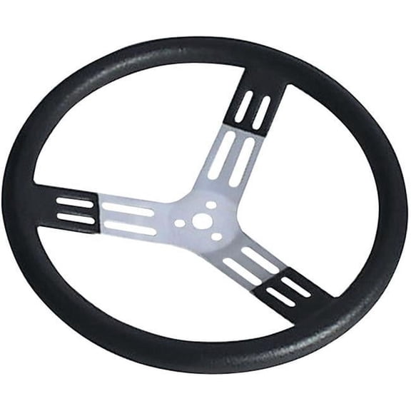 52-56820 15 in. Steering Wheel - Black with Bumps Natural Fits
