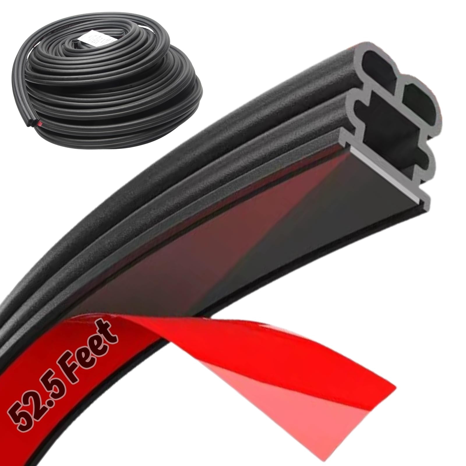 Universal Self Adhesive Auto Rubber Weather Draft Seal Strip - View #5