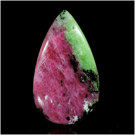 52.60Ct Natural Earth Mines Ruby Zoisite Pear Cabochon Loose Gemstone