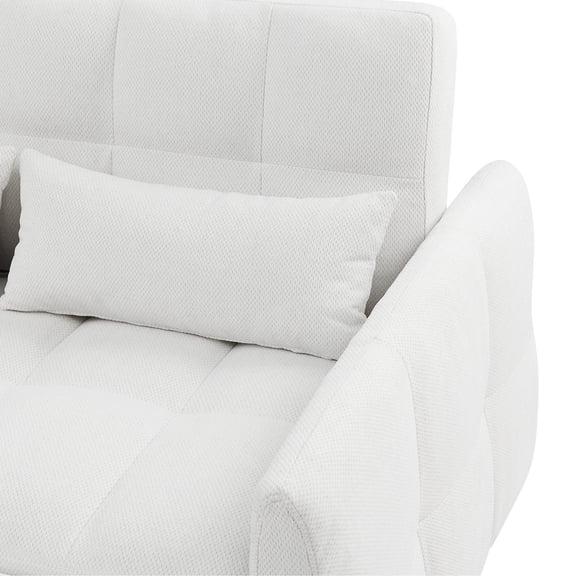 52.8" Sofa Bed with Sturdy Construction and Adjustable Backrest / Convertible for Living Spaces, Long-Lasting Use