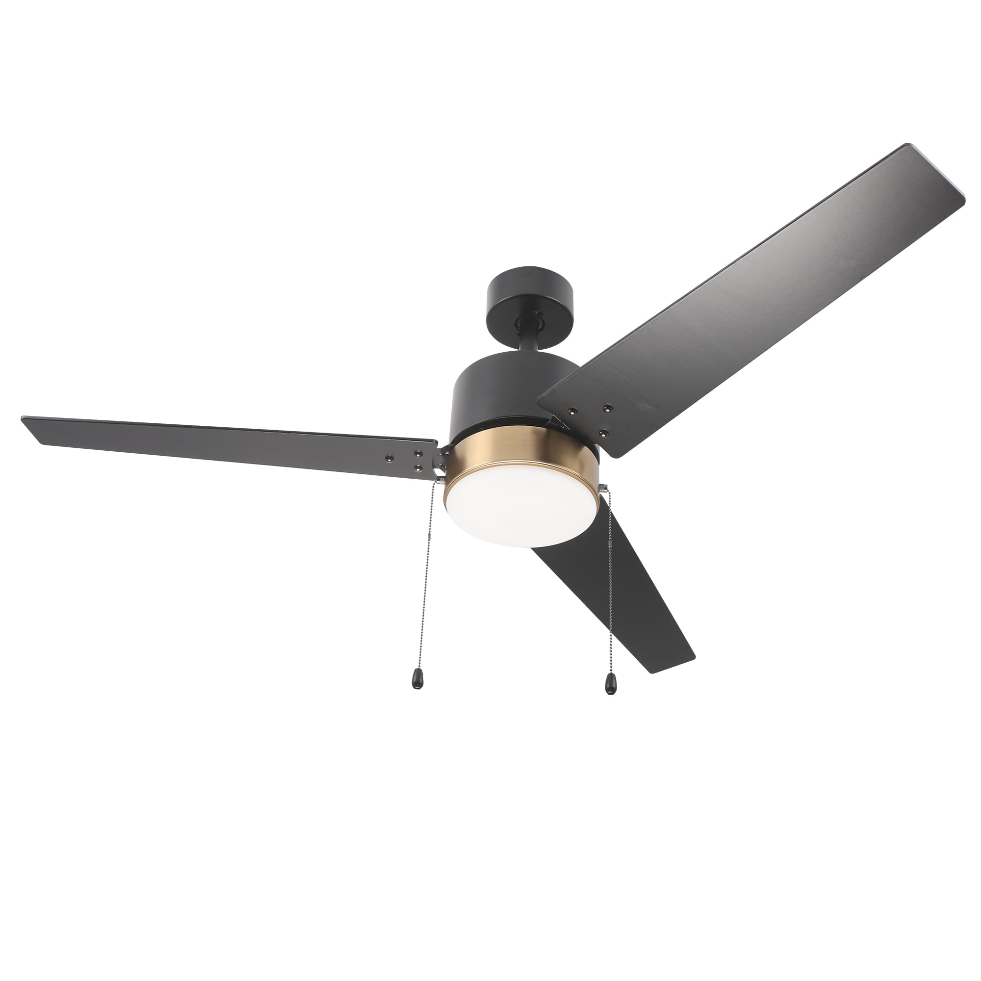 Dulac 52'' Indoor Ceiling Fan with Light, Pull Chains for Bedroom