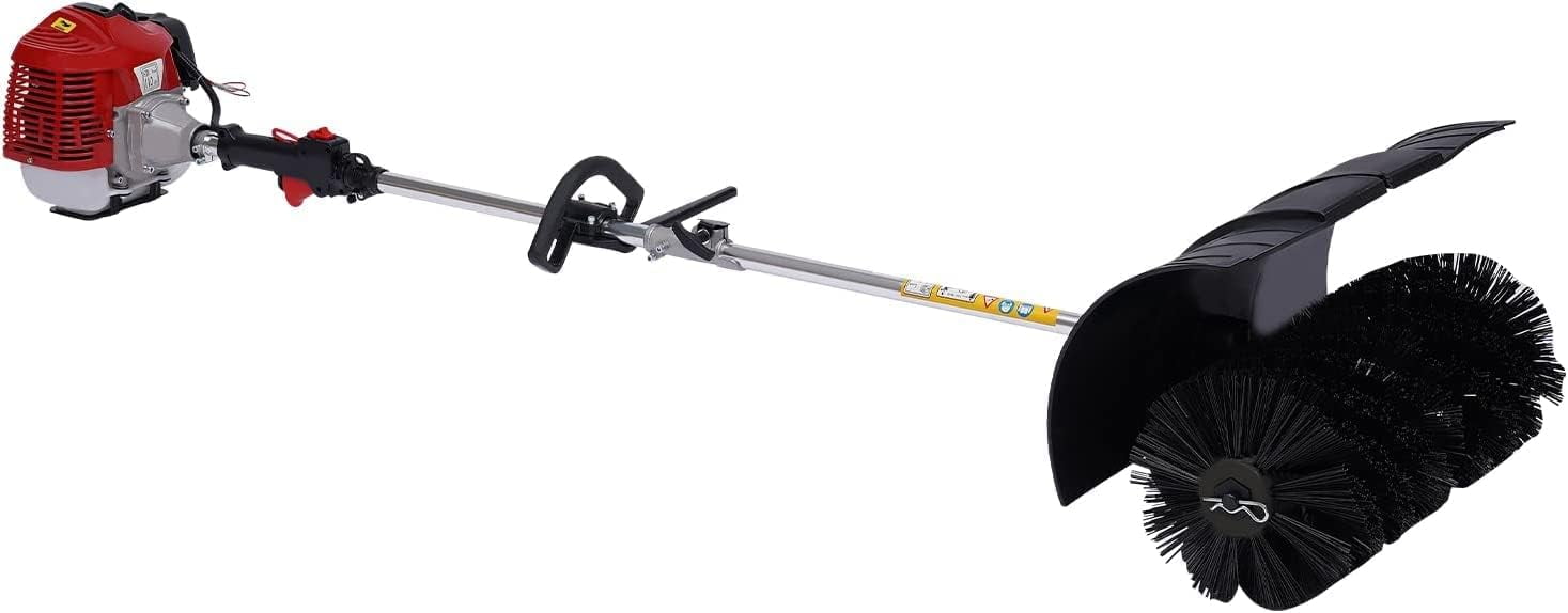 52 CC Folding Power Broom for Artificial Turf,2Stroke Lawn Yard