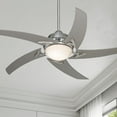 thumbnail image 1 of 52" Casa Vieja Modern Indoor Ceiling Fan with LED Light Remote Control Brushed Nickel Silver White Opal Glass for Living Kitchen Bedroom Dining Room, 1 of 8