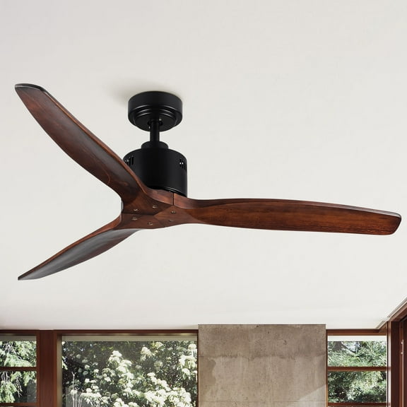 QHTX 52-Inch Ceiling Fan, Matte Finish, Downrod Mount, Indoor