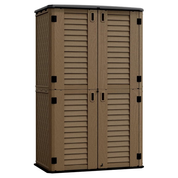 VORCOOL Outdoor Buffet Cabinet with Doors Weatherproof Coffee Storage