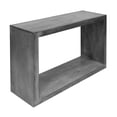 thumbnail image 1 of 52" Cube Shape Wooden Console Table with Open Bottom Shelf Charcoal Gray - Saltoro Sherpi, 1 of 7